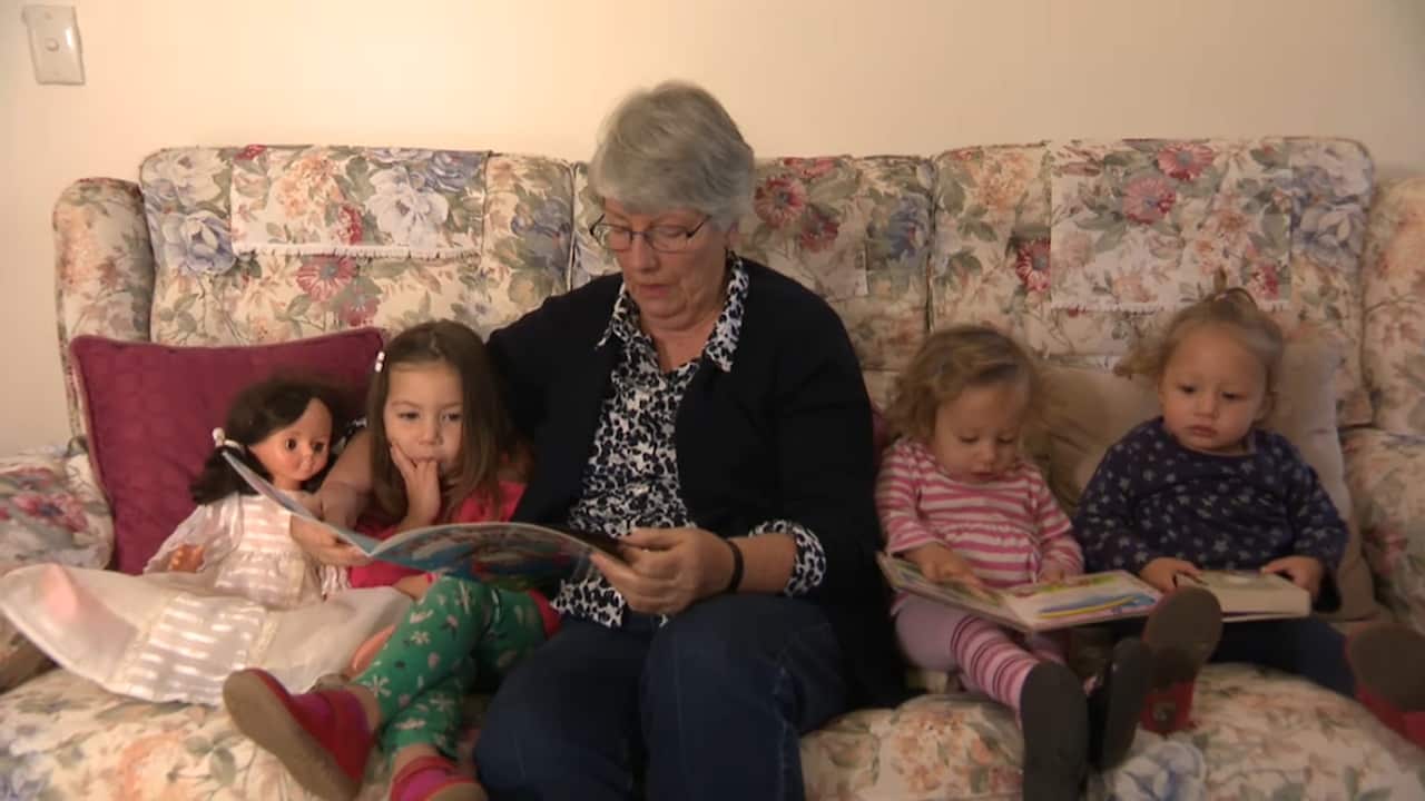 Nan Carey with Lais, Saskia and Chloe 