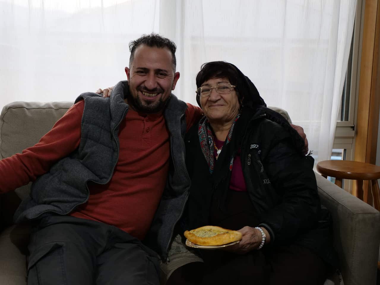 Nashwan Matloob and his mother Victoria.