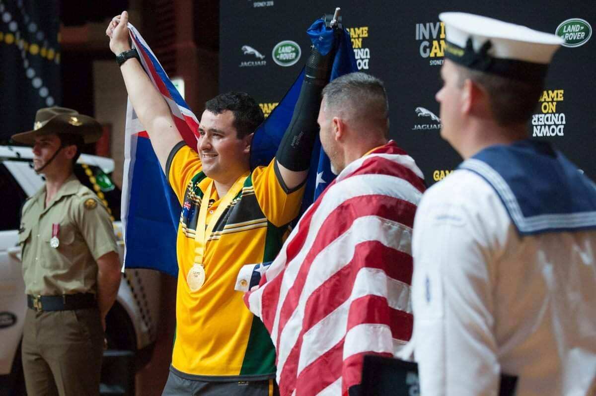 Nathan Parker has won nine medals representing Australia in the Invictus Games in Canada 2017 and Sydney 2018.