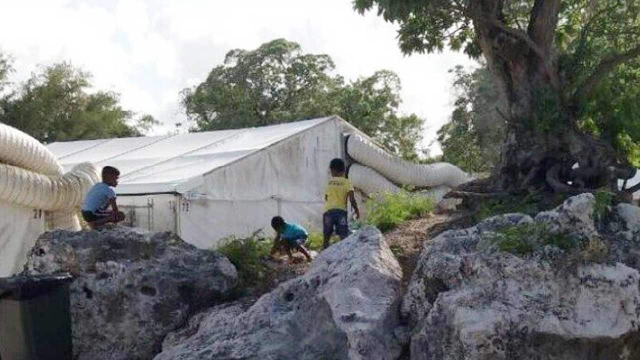 There were reports that the mouldy tents on Nauru used to house asylum seekers were being replaced ahead of the Pacific Islands Summit.