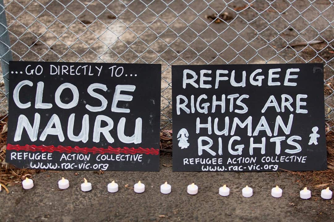 The issue of detainees on Nauru has prompted many protests in Australia.