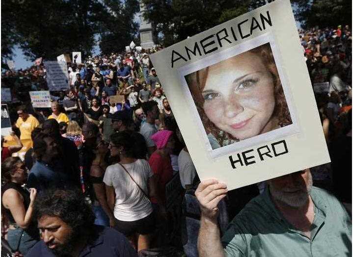 Heather Heyer was killed by a car during the attack.