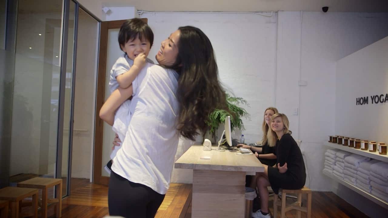 Malvina and her son Munro.