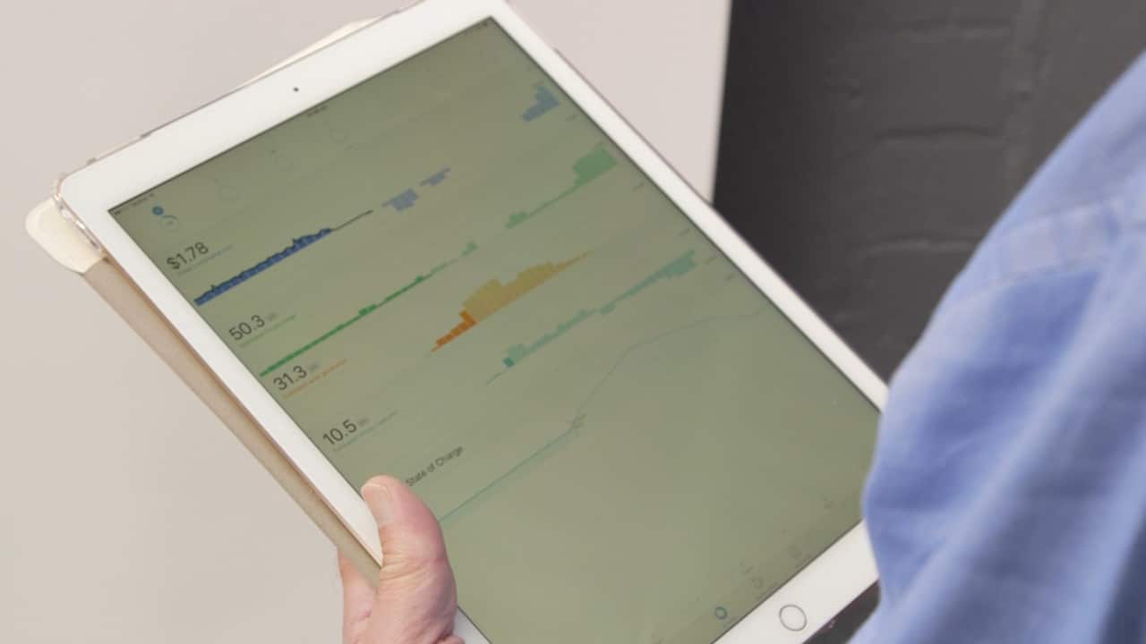 Users can track where their solar power is going around the household, and where they can save on their bills.