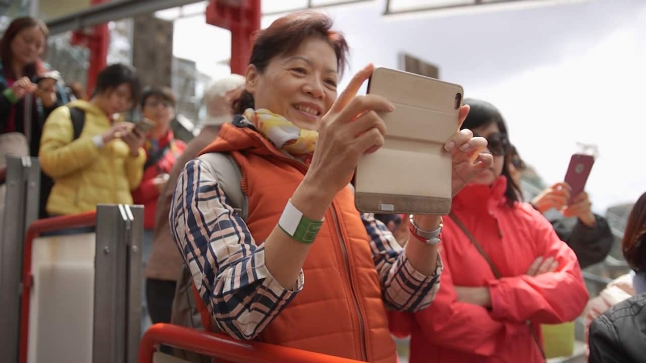 Chinese tourists dominate a huge chunk of Scenic World's international visitors.