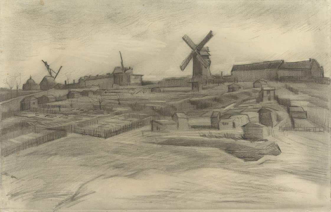 Vincent Van Gogh's 'The Hill of Montmartre' (1886).