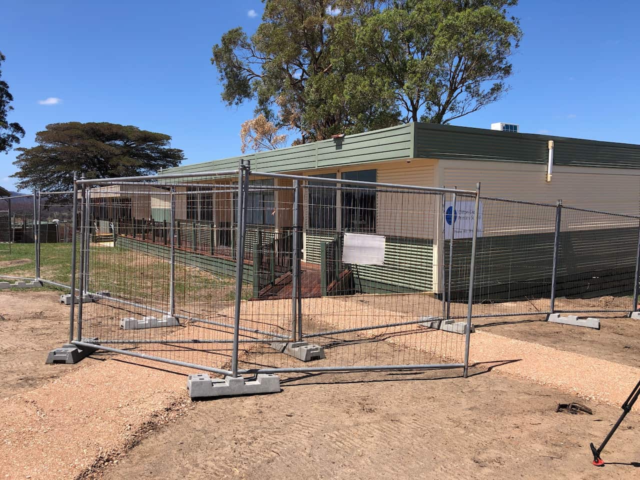 Portables on site at Clifton Creek