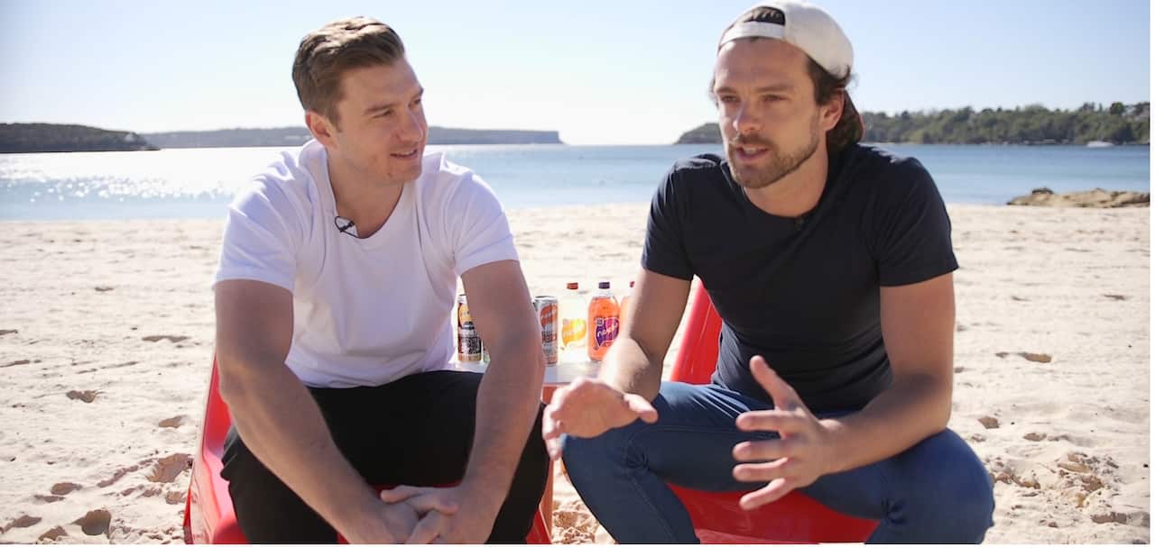 Brothers-in-law Drew Bilbe and Troy Douglas call themselves the Aussie Boys.