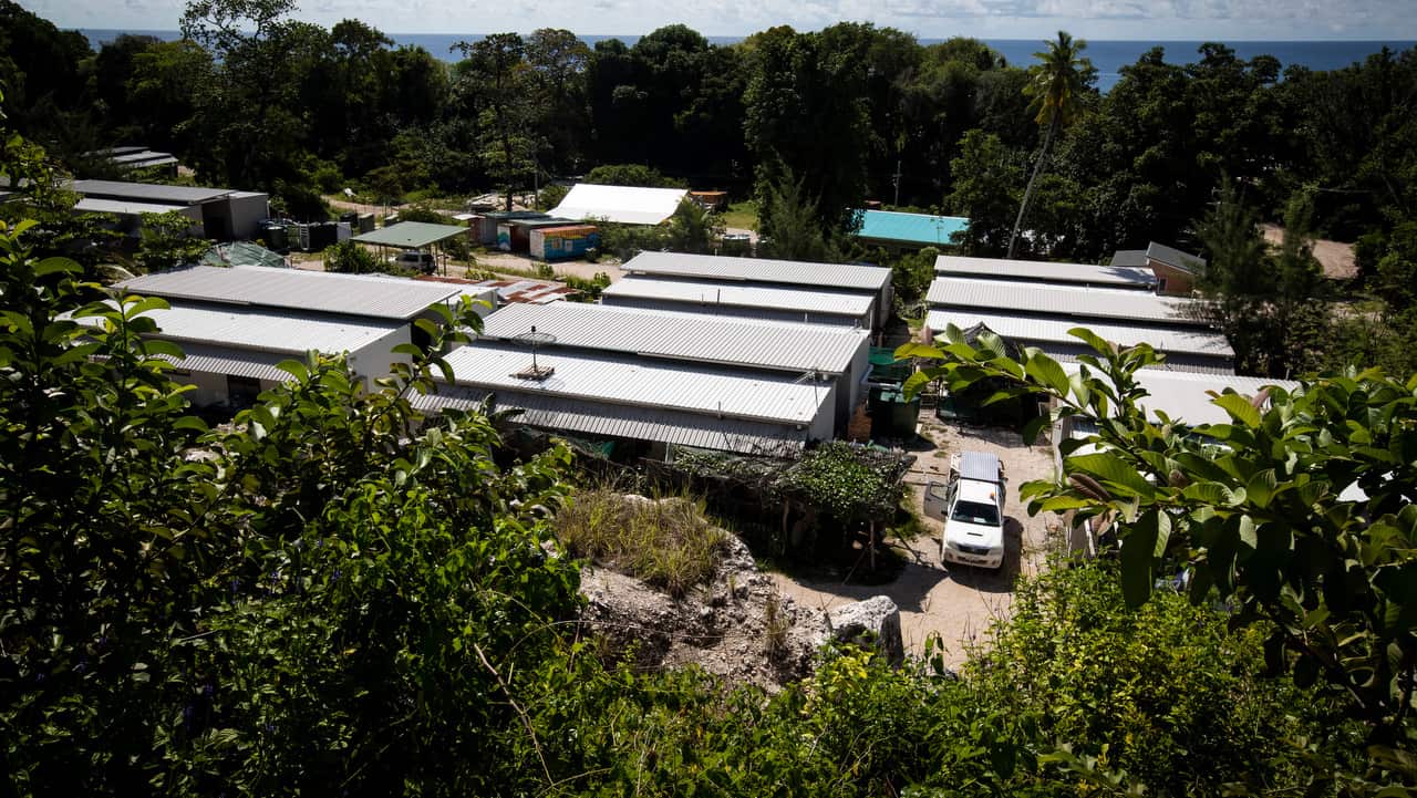 The Nibok refugee settlement on Nauru in September.  