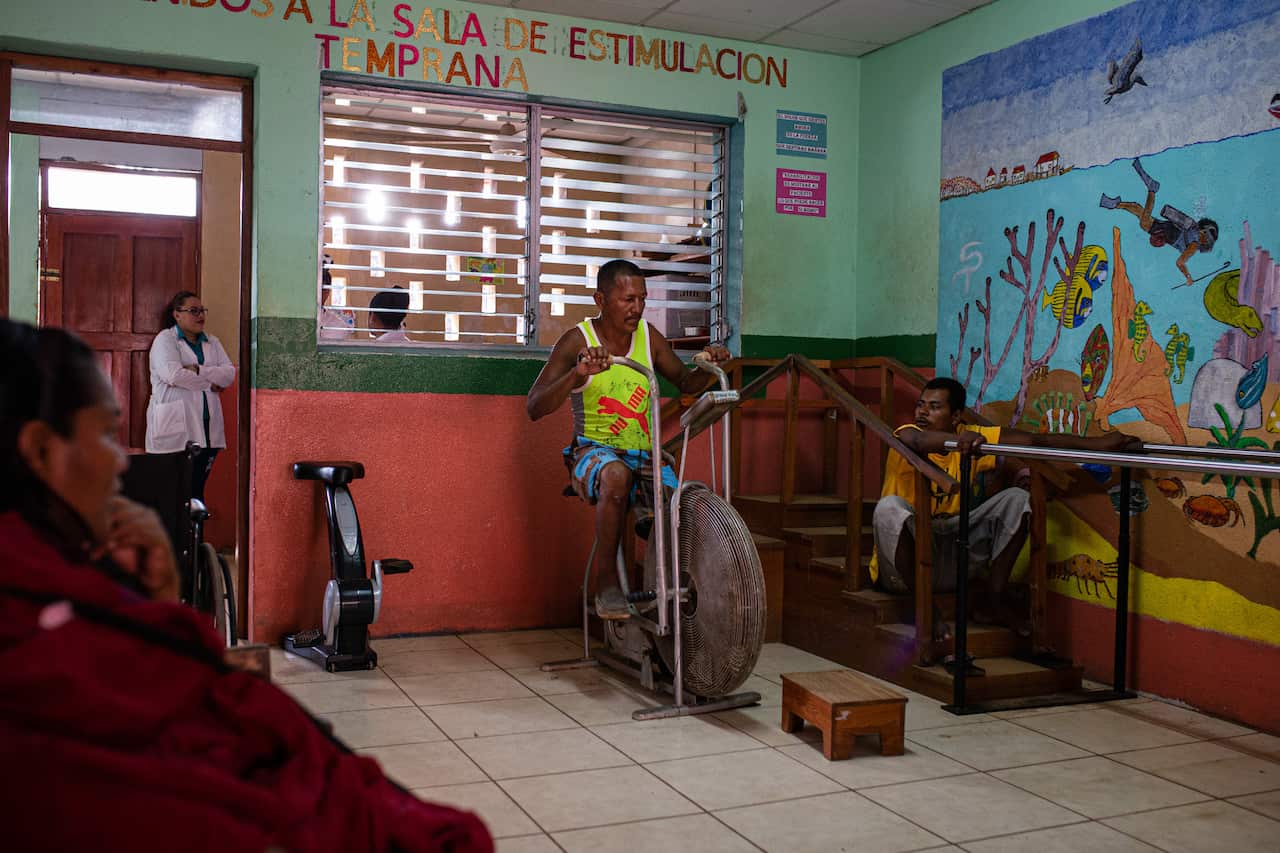 Physiotherapy in Puerto Cabezas, Nicaragua, Jan. 27, 2020.                                                                                                                                                     