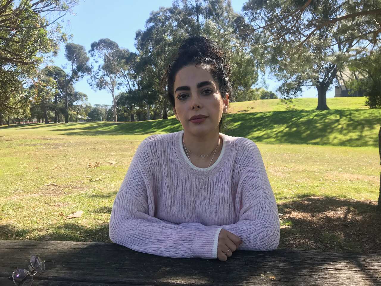 Shaghayegh was transferred from Nauru to Australia for a medical operation about two years ago. 