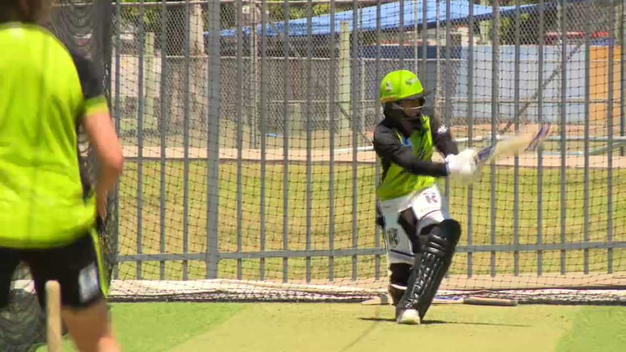 Nida Dar in the nets