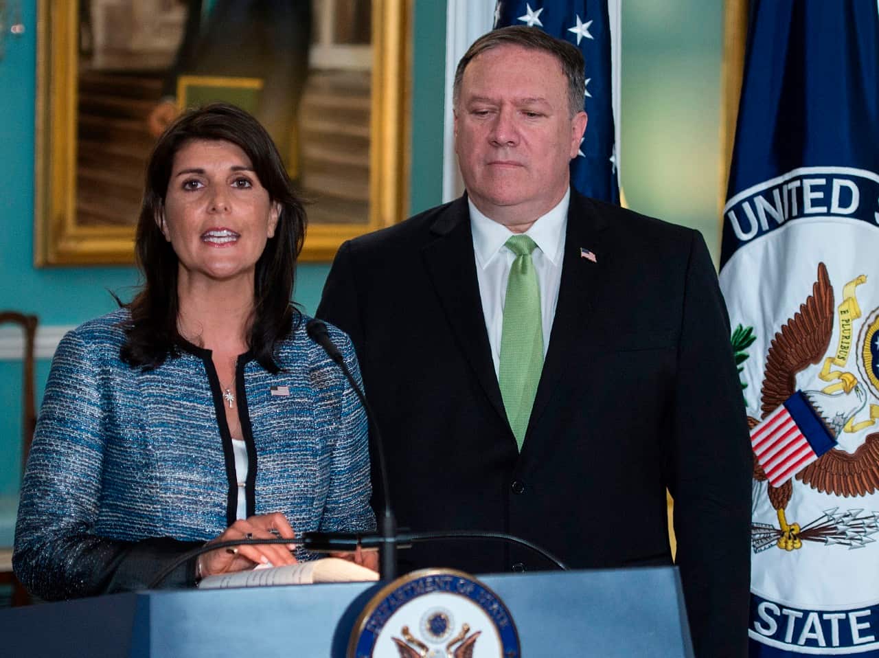 US Secretary of State Mike Pompeo and US Ambassador to the UN Nikki Haley said America is withdrawing from the UN Human Rights Council. 