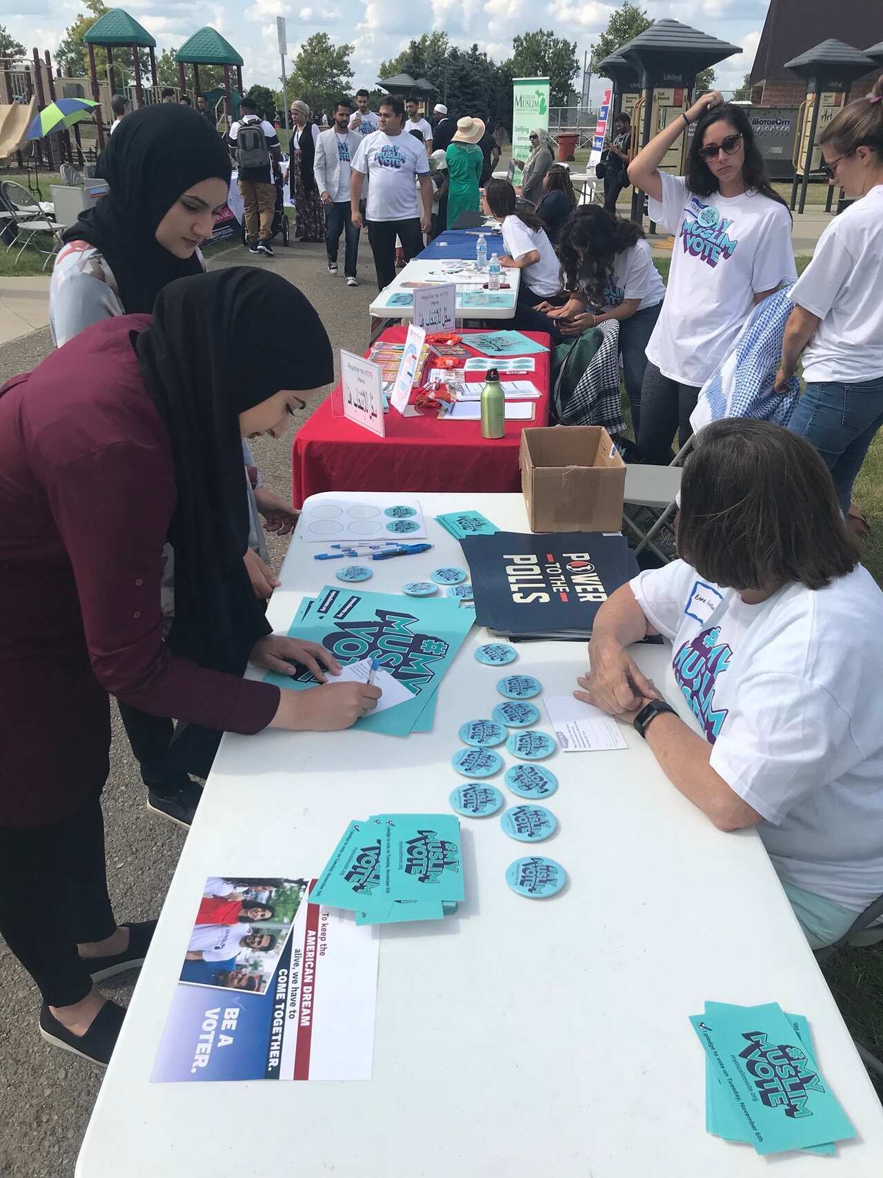 Muslim advocacy groups say they want members of their face to help decide the future direction of the United States.