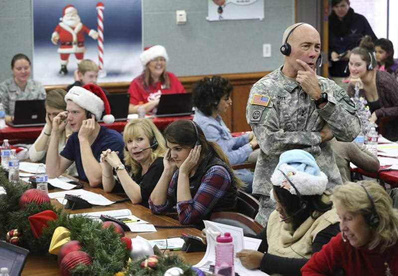 Hundreds of volunteers will help answer the phones from children around the world calling for Santa.