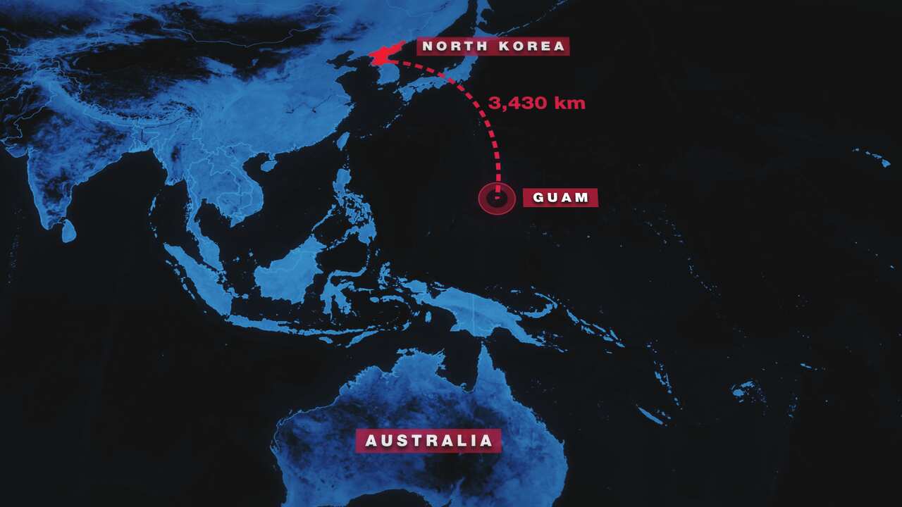 Guam terroritory threatened by North Korean officials.
