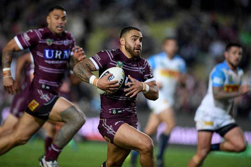 Walker in action for Manly.