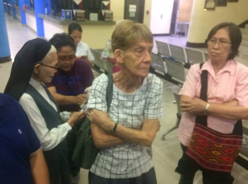 Sister Patricia Fox was detained in the Philippines.