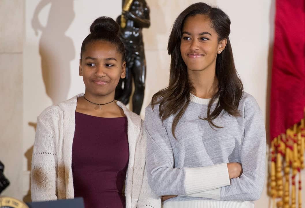 Malia and Sasha Obama