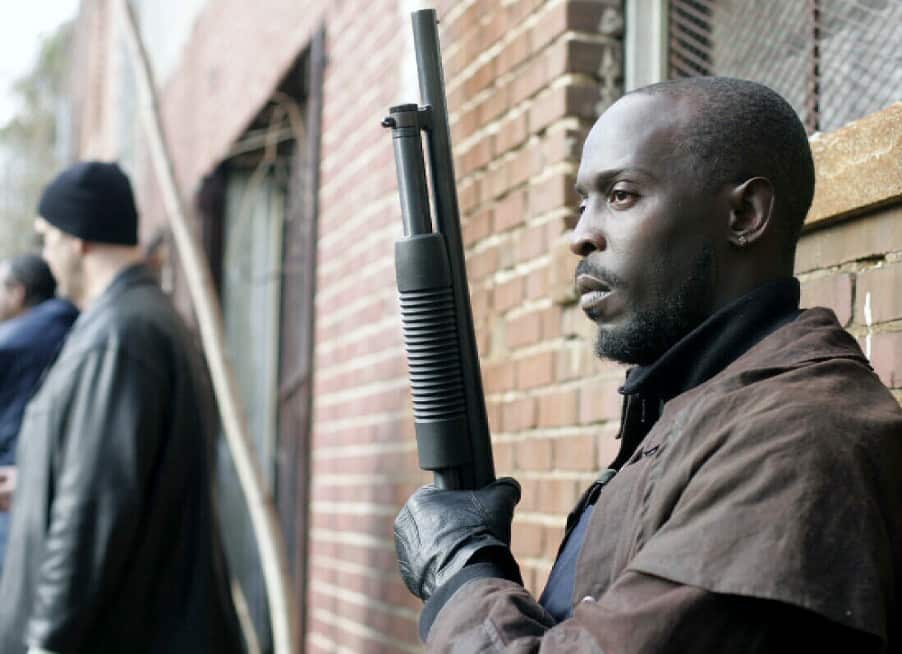 Michael K Williams as Omar Little in the TV series The Wire.