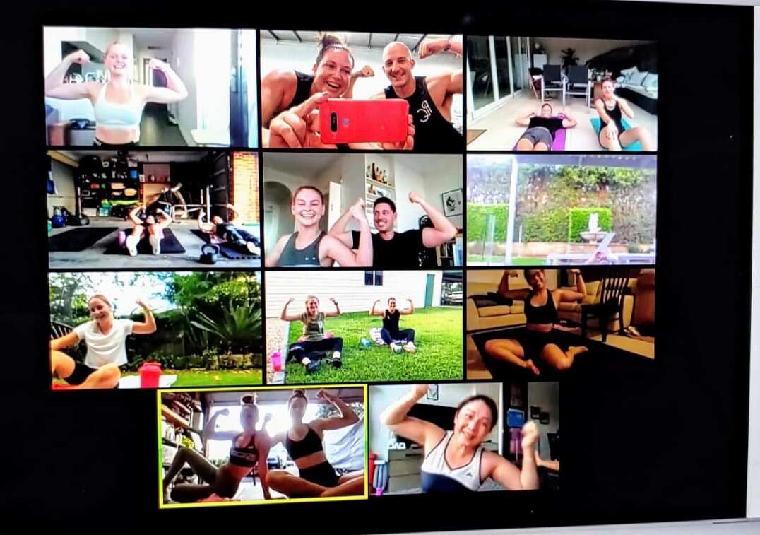 Online exercise is the new norm (Supplied)