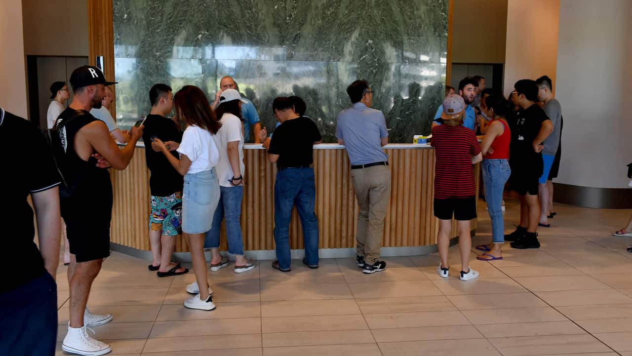 Residents were forced to evacuate the Opal Tower on Christmas Eve.