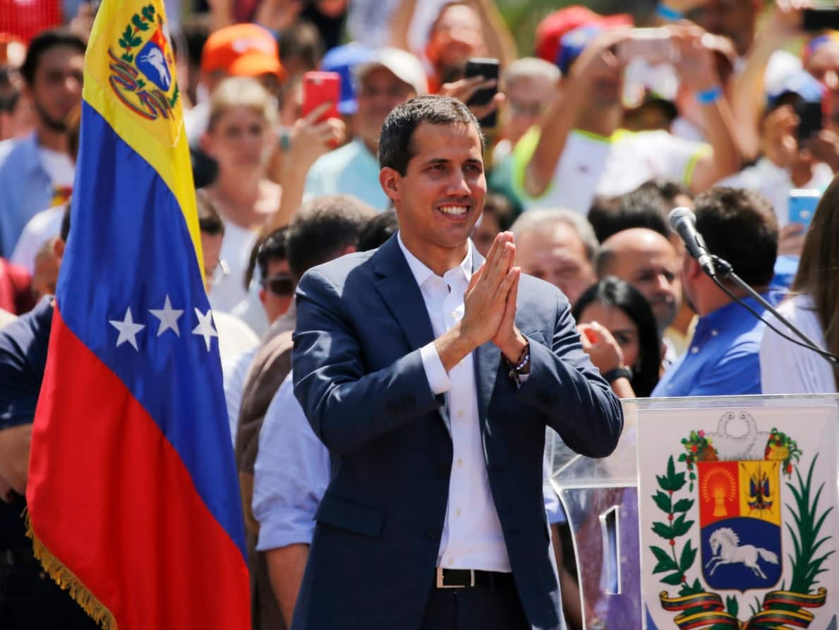 Venezuelan opposition leader Juan Guaido, who has declared himself the interim president of Venezuela