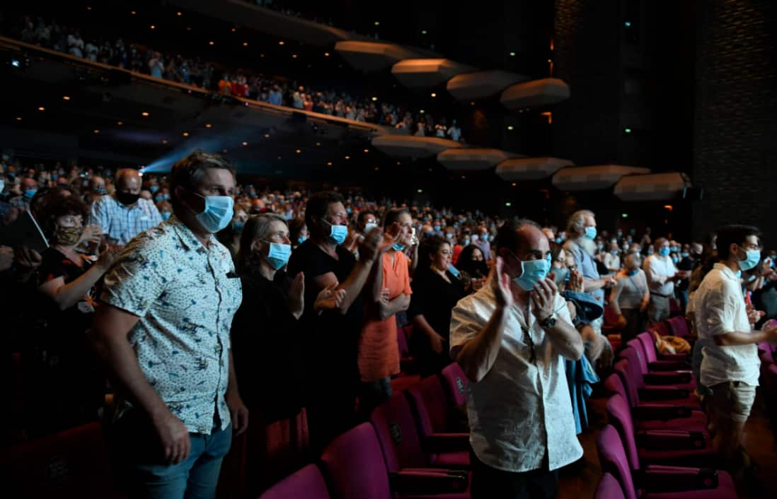 David Gulpilil receives a standing ovation. 