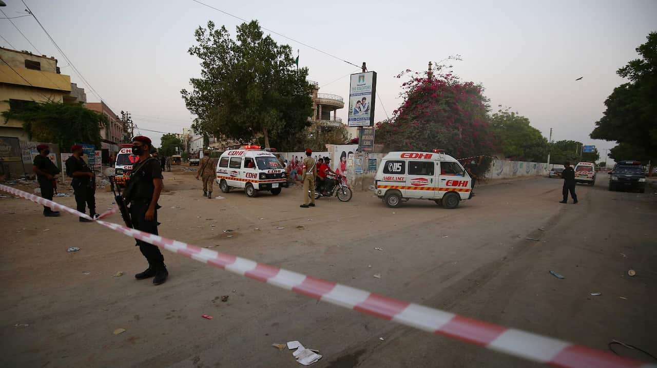 The crash sent plumes of smoke were into the air as rescue workers and residents searched the debris for people.