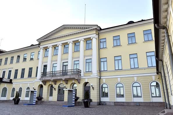 The Presidential Palace in Helsinki, Finland. The two leaders will soon meet in the Finnish capital. 