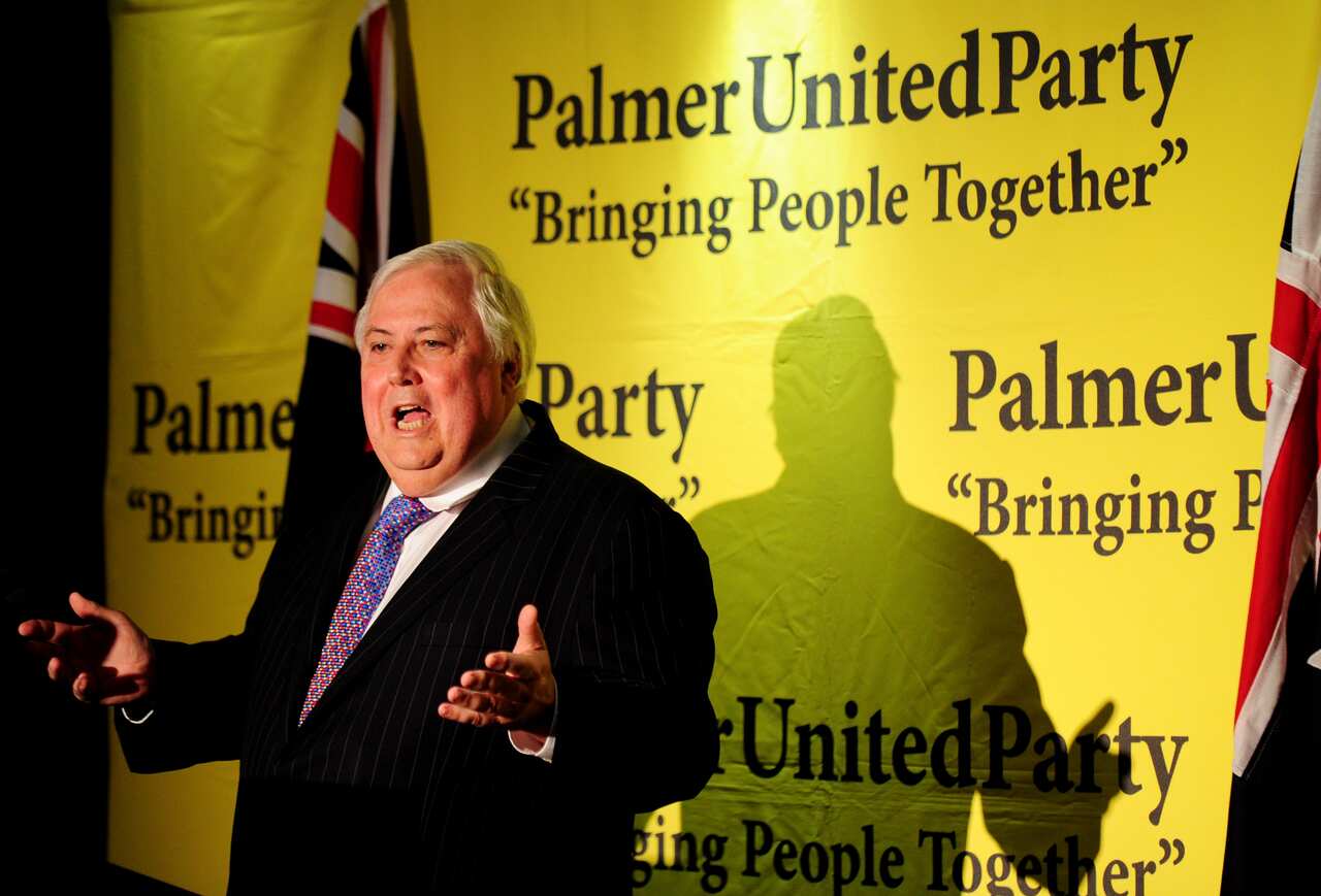 An announcement with no announcements. Very meta, Clive Palmer.