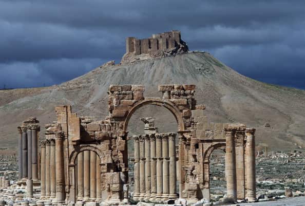 A partial view of the ancient oasis city of Palmyra, 215 kilometres northeast of Damascus. (Getty Images)