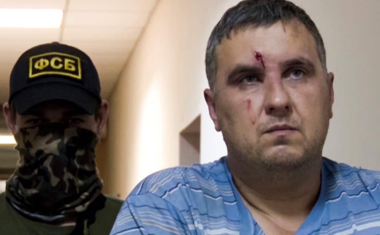 Image of Yevgeny Panov, a Ukrainian man that Russia's Federal Security Service has identified as a saboteur (AAP) 