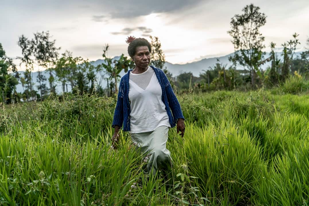 Angela Kaupa, who runs a makeshift women's shelter on the outskirts of Goroka, Papua New Guinea.