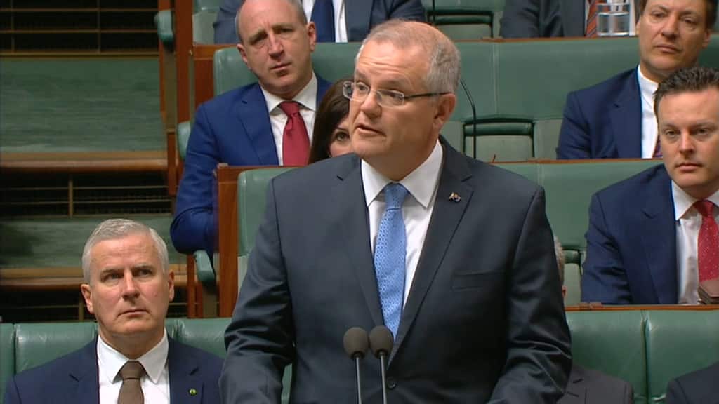 Scott Morrison is delivering an apology to victims of institutional child abuse.