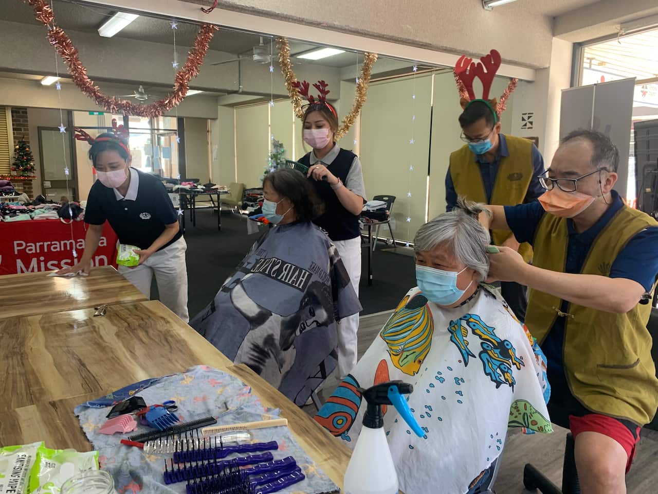 This charity is providing free haircuts to its city's most vulnerable people, in the lead up to Christmas.