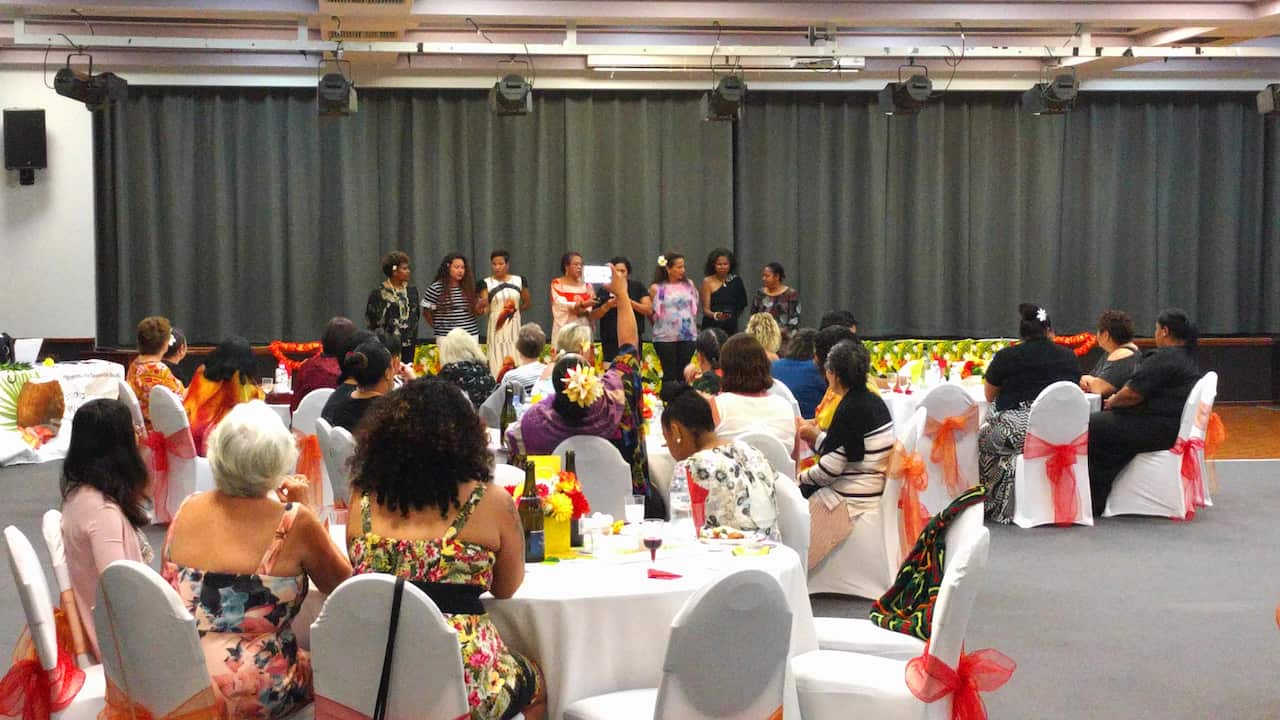 Women gather at November's Night of Beauty and Culture.