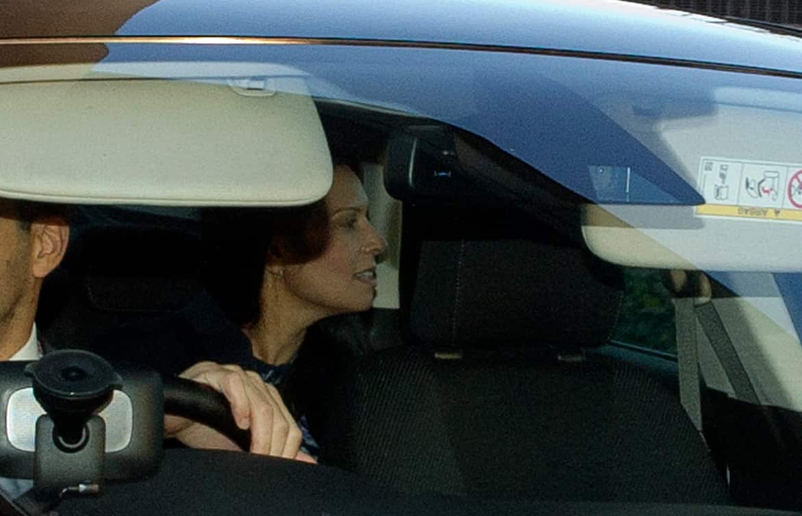 Britain's aid minister Priti Patel leaves Heathrow airport after PM Theresa May summoned her to explain Israel meetings.  