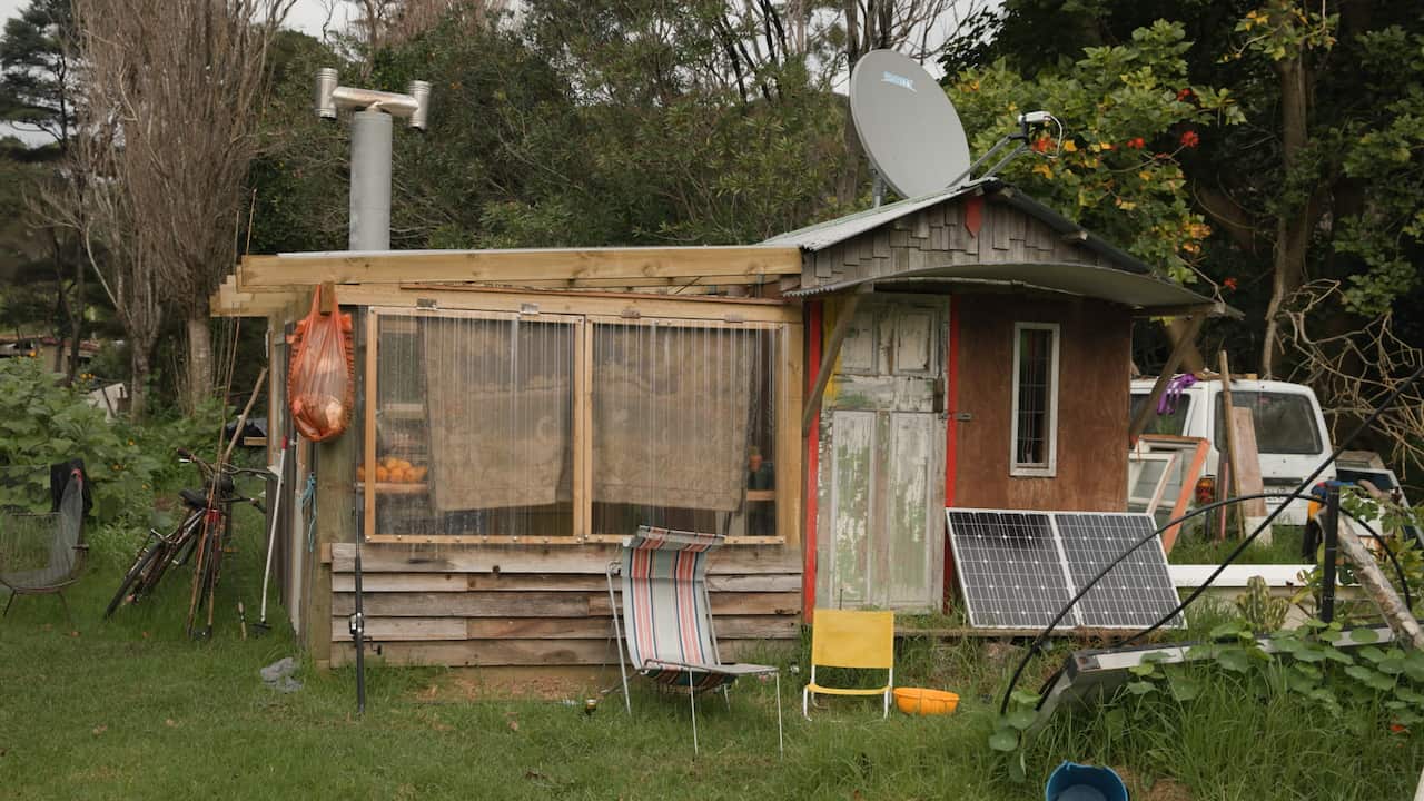 Patrick's house is made from recycled goods.