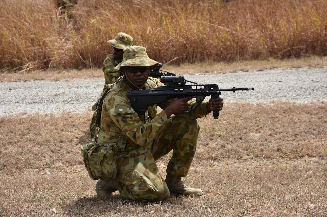 Members of 51 Battalion are trained to team traditional methods of bushcraft with modern technology.