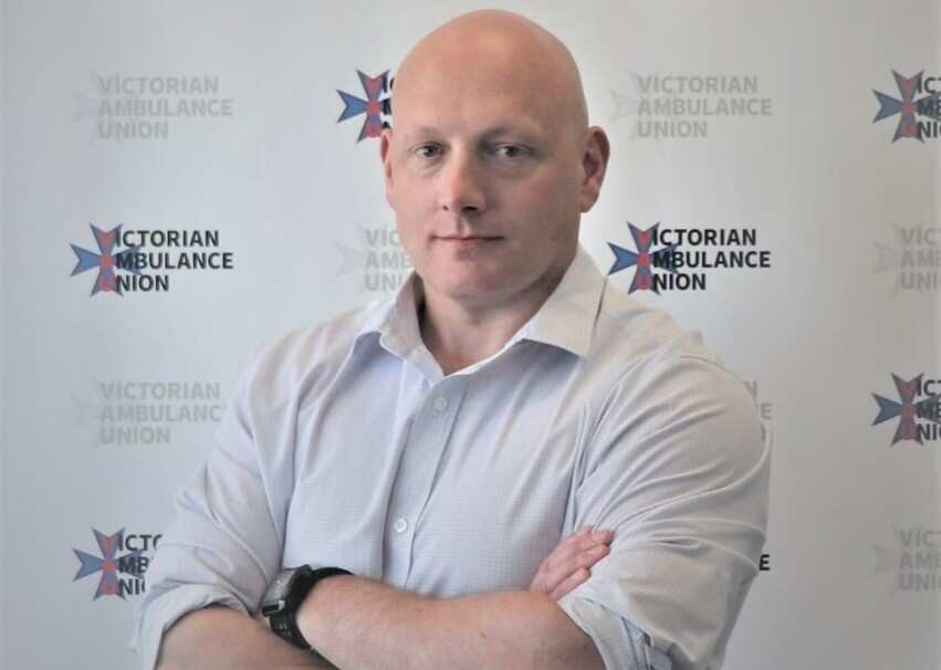 Danny Hill, executive secretary of the Victorian Ambulance Union