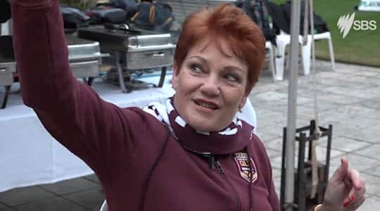 Pauline Hanson appeared in the video uploaded to the One Nation Facebook page in June.