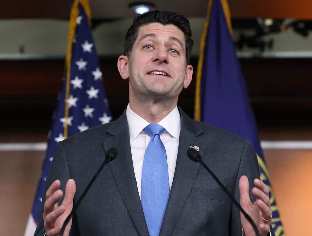 House Speaker Paul Ryan announced he will not seek re-election for another term in Congress, during a news conference  on April 11, 2018. 