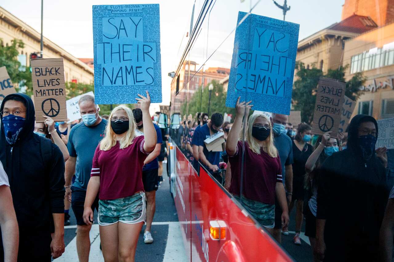 People block traffic during a protest (AAP)