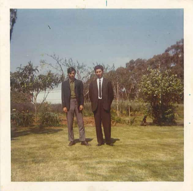 Ilario and Giuseppe Dichiera just after arriving in Adelaide, 1968.