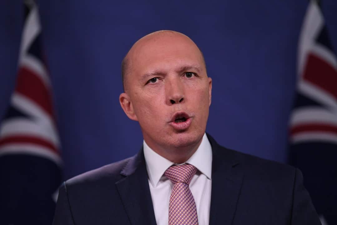 Home Affairs Minister Peter Dutton.