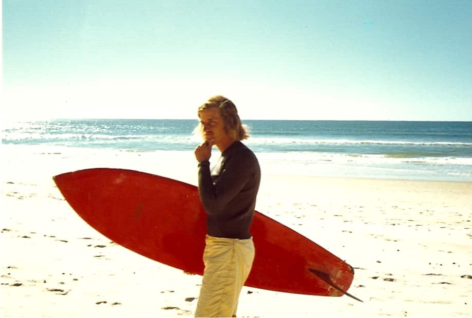 Mistaken for being gay? Peter Shiel, the young surfer and poet.