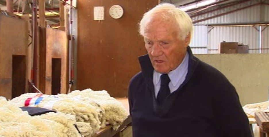 Peter Walker of Woolaroo Merino Stud.