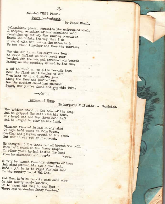 Peter Sheil's poem, Sweet Contentment