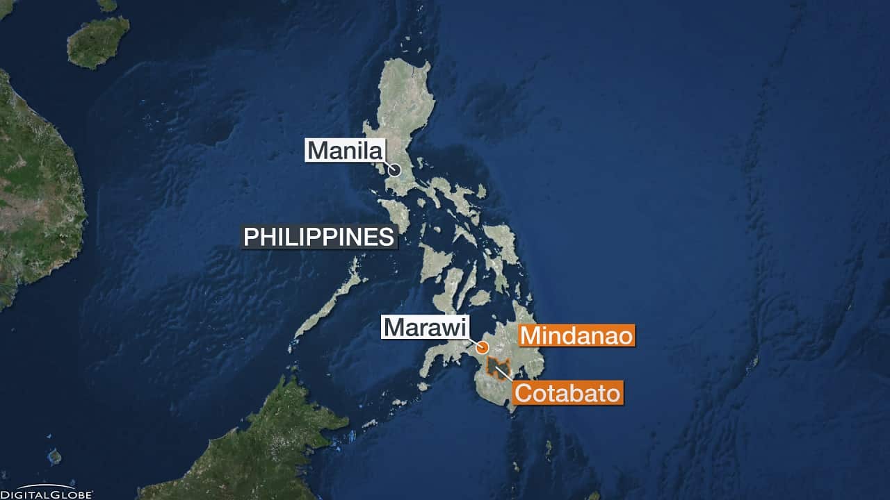 Map of Cotabato Province, Philippines